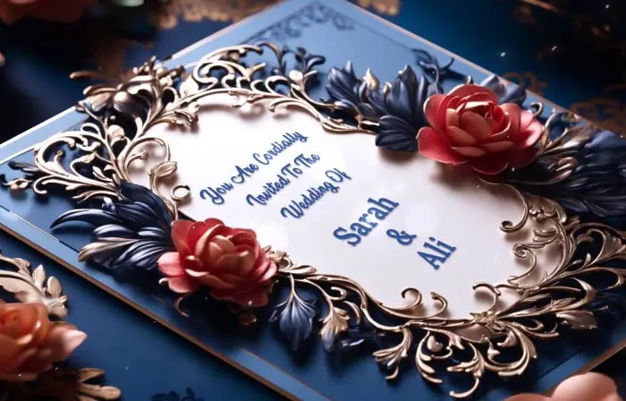 Exquisite Floral 3D Islamic Wedding Invitation Slideshow